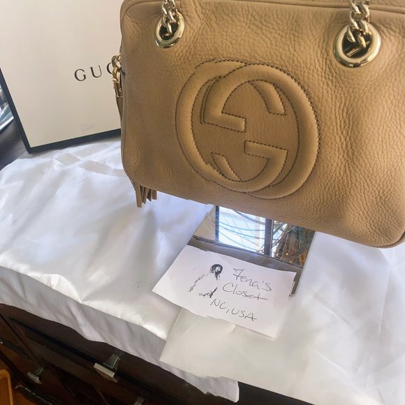 Gucci Soho Neude Leather Shoulder Bag - Picture 2 of 16